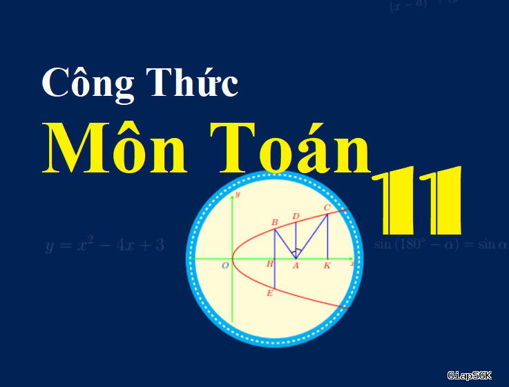 Tổng hợp các công thức Toán 11
