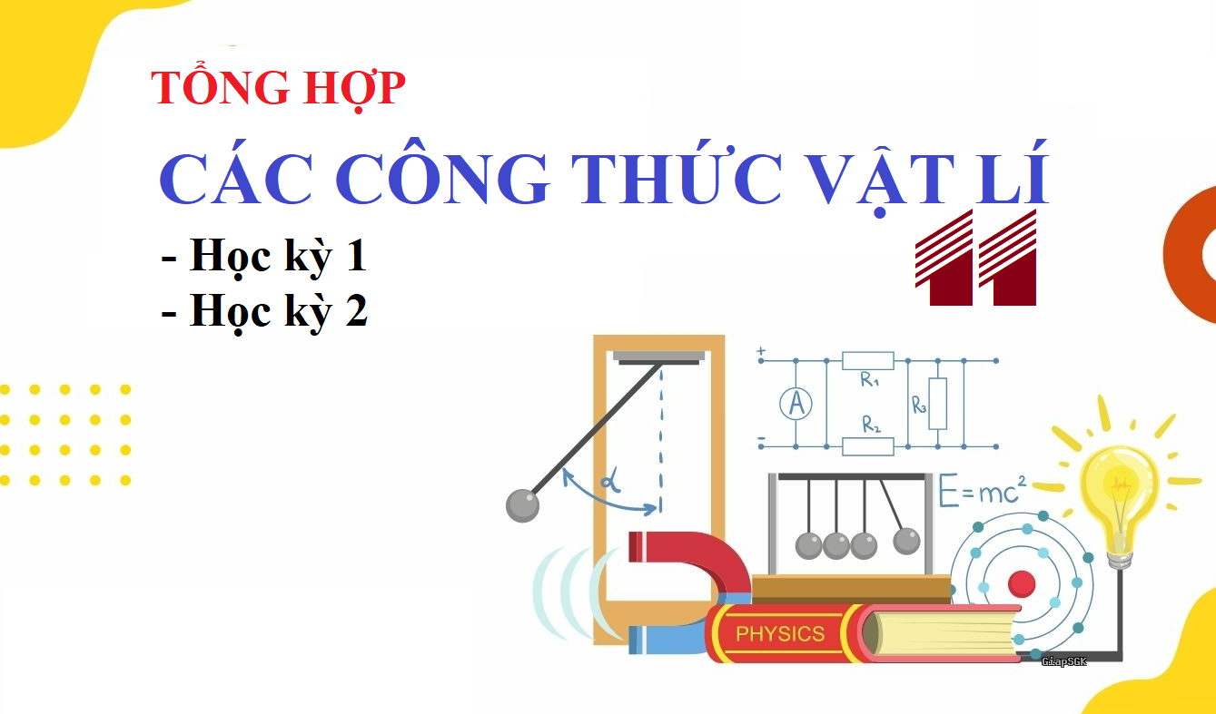 Các công thức Vật lý 11 (sách mới) – Ôn tập hiệu quả HK1 & HK2