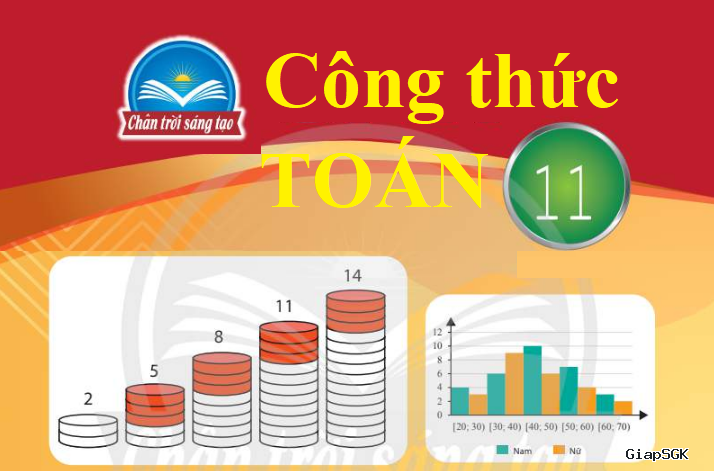 các công thức toán 11 chân trời sáng tạo